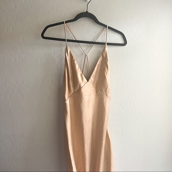 Field Of Dreams Midi Dress Champagne - Picture 3 of 6